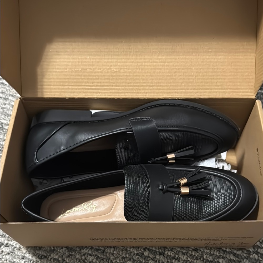 Black Tassel Loafers